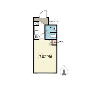 1K 間取り図