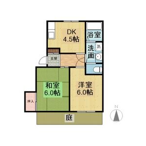 2DK 間取り図