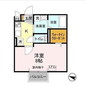 1K 間取り図