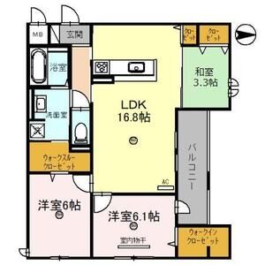 3LDK 間取り図