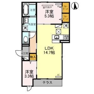 2LDK 間取り図