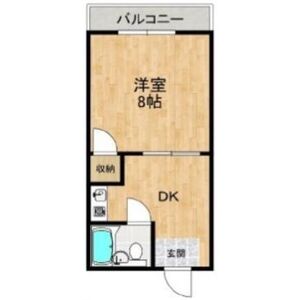 1K 間取り図