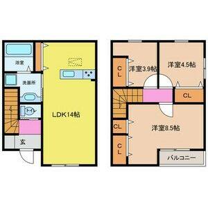 3LDK 間取り図