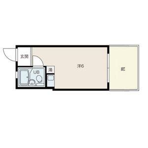 1R 間取り図