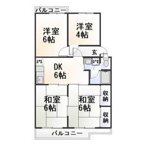 4DK 間取り図