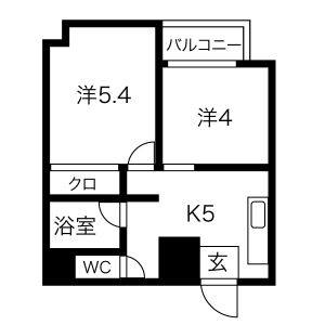 2K 間取り図