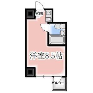 ワンルーム 間取り図