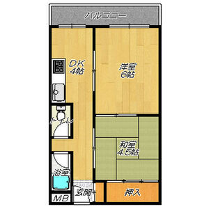2K 間取り図