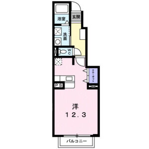 ワンルーム 間取り図