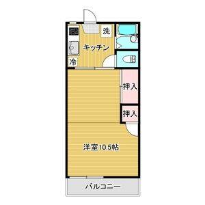 1K 間取り図