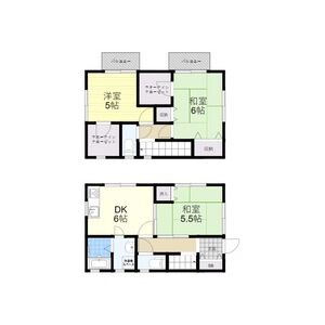 3DK 間取り図
