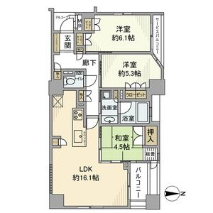 3LDK 間取り図
