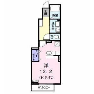 ワンルーム 間取り図