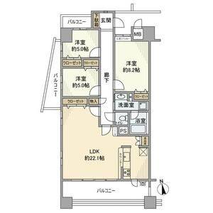 3LDK 間取り図