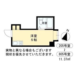 ワンルーム 間取り図