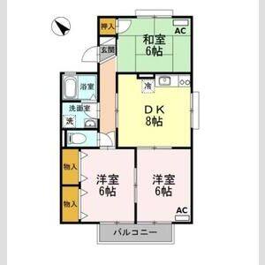 3DK 間取り図