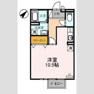 ワンルーム 間取り図