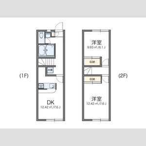 2DK 間取り図