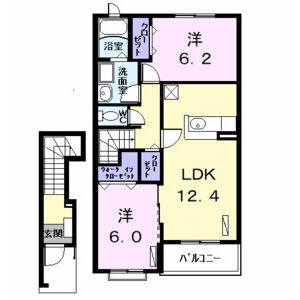 2LDK 間取り図