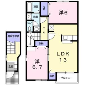 2LDK 間取り図