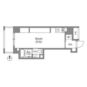 ワンルーム 間取り図