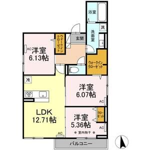 3LDK 間取り図