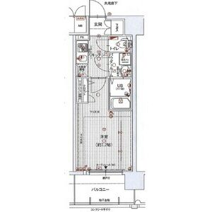 1K 間取り図