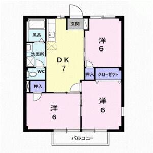 3DK 間取り図