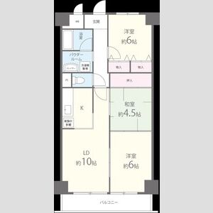 3LDK 間取り図