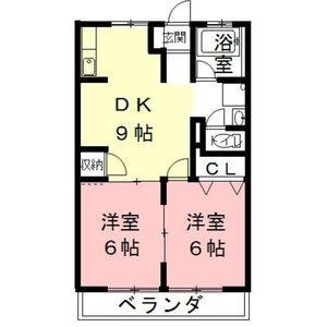 2DK 間取り図