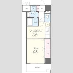 1DK 間取り図