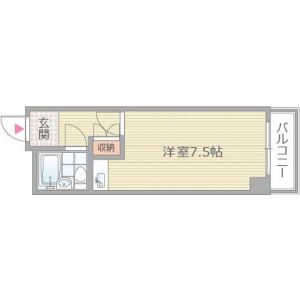 ワンルーム 間取り図