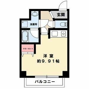 ワンルーム 間取り図