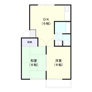 2DK 間取り図