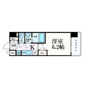 1K 間取り図