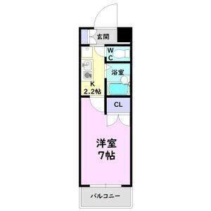 1K 間取り図