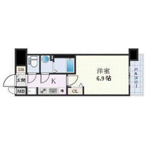 1K 間取り図