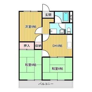 3DK 間取り図