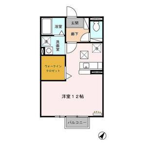 ワンルーム 間取り図