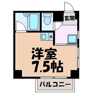 ワンルーム 間取り図