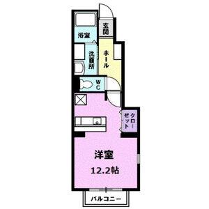 ワンルーム 間取り図