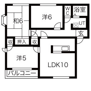 3LDK 間取り図