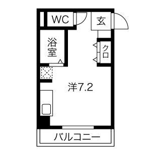 ワンルーム 間取り図