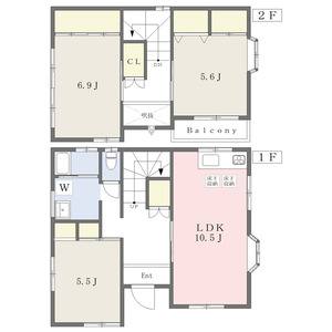 3LDK 間取り図