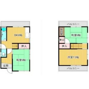 3DK 間取り図