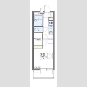 1K 間取り図