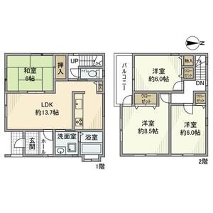 4LDK 間取り図