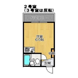 ワンルーム 間取り図