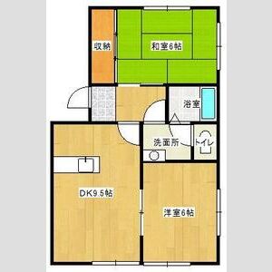 2DK 間取り図