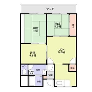 3DK 間取り図